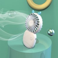 New Mini USB Rechargeable Handheld Pocket Fan Cute Portable Quiet Desk Fan for Dorm Office Home Outdoor Birthday Gift