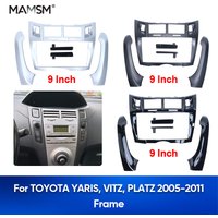 MAMSM For TOYOTA YARIS VITZ PLATZ 2005-2011 2Din Car DVD CD Fascia Panel Radio Stereo Frame Adaptor Fitting Kit Radio Player