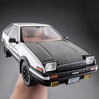 Initial D 1:18 AE86 Trueno JDM Sports Car High Simulation Home Decoration & Collectibles Hobby Display Ornaments Holiday