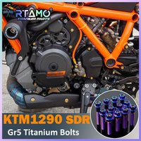 RTAMO Kompletny zestaw śrub ze stopu tytanu do motocykla KTM 1290 Super Duke R, modyfikowane śruby, śruby pokrywy sprzęgła.