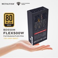 METALFISH Flex 500/600W 80PLUS GOLD Full Modular Power Supply Flex-ATX 1U PSU do ITX Mini PC POS NAS GPU Dock 90~264V