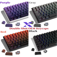 XVX Phantom Gradient Keycaps PBT Top/Side Print Key Caps Double Shot Shine Through Custom Minimalist OEM Russian/Korean Keycap