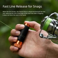 Aluminum Alloy Fishing Line Puller, Anti-slip Rubber Grip for Hook Tying and Line Protection