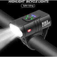 Waterproof LED Bicycle Headlight T6 10W 1200LM 6 Modes USB Rechargeable MTB Bike Front Lamp Outdoor Flash Light