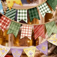 Colorful Bunting Decor Stickers, Retro Party Style for Junk Journal & Polaroid Decoration,Back to School Essentials