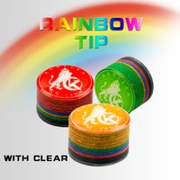 KONLLEN Cue Tips Rainbow Tip Billiards Pool Cue 14mm/11mm Snooker Cue 9 Multiple-Layers With Clear Carom Billiard Accessories