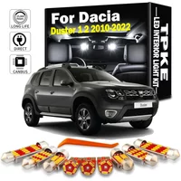 TPKE Canbus LED Interior Light Kit For Dacia Duster 1 2 2010 2011 2012 2013 2014 2015 2016 2017 2018 2019-2022 Car Led Bulbs