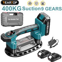 YEARTOP Cordless Tile Laying Machine 9 Speed400KG Tile Vibration Leveling Machine Installation Power Tool for Makita 18V Battery