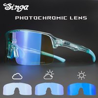 SINGA Cycling Sunglasses Photochromic Cycling Glasses UV400 Runnning Sunglasses Half Frame Bicycle Eyewear Sunglasses Equipment