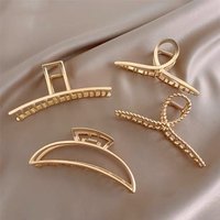 1PC Metal Shark Clip for Women Elegantly Fixing Back of Head Hair Accessory Ins Trendy Hairdressing Tool