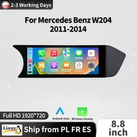 8,8-calowy dotykowy ekran samochodowy radioodtwarzacz stereo do Mercedes-Benz Klasy C W204 2011-2014 NTG 4.5 BT Wireless Carplay Auto Mirrorlink