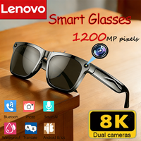 Lenovo 8K Camera AI Glasses Chat GPT Touch Control Sport Smart Sunglasses Bluetooth Call Translator Voice Assistant Music Player