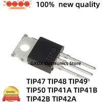 10-20pcs TIP47 TIP48 TIP49 TIP50 TIP41A TIP41B TIP42A TIP42B direct insertion TO220 Power Transistor Original Stock