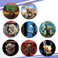Band H-Iron horror M-Maiden Handmade Brooch Cartoon Cosplay Badge On Backpack Jewelry Accessories Gifts