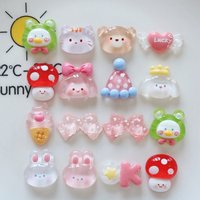 16PCS/Set Cartoon Girls Shoes Charms Resin Shoes Accessories DIY Wristband Hole Slipper Decor Adult Kids X-mas Gifts