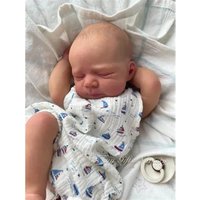 18inch Reborn Doll Kit Pascale Newborn Sleeping Baby Lifelike Soft Touch Unfinished Doll Parts with Body Muñeca Kit Bebe Reborn