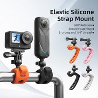 AliExpress SZKOSTON Action Camera Mount 360 Rotatable Quick Release Silicone Bracket Universal for GoPro DJI Insta360 Bike Moto Ski Skateboard