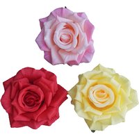 10cm Artificial Flower Hairpins For Woman Wedding Bridal Rose Hair Clips Barrette Party Hair Accessories Headwear Gifts