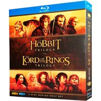 Blu-ray HD Movie The Lord of the Rings Trilogy and The Hobbit Trilogy Extended Edition Complete Set 3 Discs