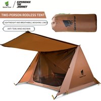 Camping Single Layer Two Person Tent Shelter 2 In 1 Windproof Light Weight Tent hed Survival Equipment Hiking