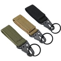 Outdoor Tactical Carabiner Key Bag Accessories Multifunctional Belt Buckle Nylon Webbing