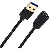 Gold-Plated Data Cable with 5Gbps Ttype-C to USB 3.1 Male to Type-C Female - Enhanced Speed