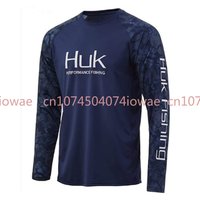 HUK Fishing shirts UPF 50+ Quick Dry Long Sleeve for Men Outdoor Fishing Gear