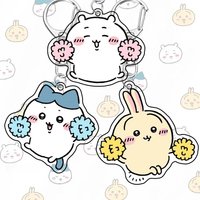 Chiikawa Anime Acrylic Keychain Jewelry Accessories Key Ring Fashion Gift Student Pen Bag Charms Decorative Pendant Cute