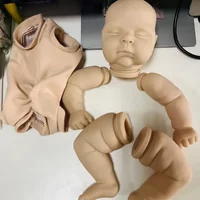 21inch unpainted Reborn Doll Parts Peaches Cute Baby 3D Painting with Visible Veins Cloth Body Included