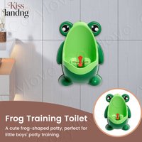 Baby Jungen Steh-Urinal Cartoon-Frosch-Form Wandmontiertes Urinal Toilettentraining Vertikales Urinal für Kleinkinder