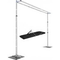 Heavy Duty 10x10ft Double Crossbar Pipe and Drape Backdrop Stand Kit, Adjustable Metal Background for Events