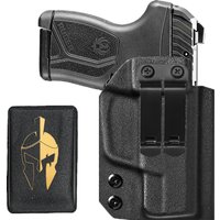 Kabura Kydex do noszenia wewnątrz z wygodnym zestawem podkładek z pianki, do Ruger Max 9 z wycięciem na celownik kolimatorowy, do ukrytego noszenia na pasku.