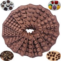 (1-29) Handmade Silicone Mould Chocolate Candy Jelly Pudding Ice Mold Baking Tool