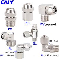 Pneumatic Copper Pipe Air Connector Male To Female 1/8” 1/4” 3/8” 1/2” BSP Thread Hose Quick Fitting OD 4 6 8 10 12mm