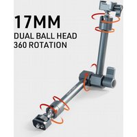 LEAPLIGHT Multi-Function MagicArm 17MM Dual-Head Multi Joint Magic Arm For Monitor Camera Rabbit Cage Tripod Extension Bracket