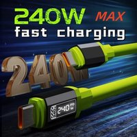 USB C 240W Fast Charging Cable 0.3M 1M 1.5M 2M USB Type C to C PD 3.0 Data Line for Huawei Xiaomi Samsung Laptop PC