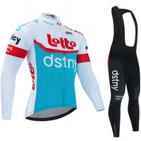 New Lotto Autumn Cycling Jersey Bib Pants Set Ropa Ciclismo Bicycle MTB Clothing Road Bike Suit Men Long Sleeve Bicicleta Set