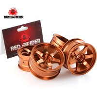 Rubber Tires Metal Wheel Rims 12mm Hex Compatible with HSP Tamiya Kyosho Traxxas Sakura WLtoys 1/10 RC On Road Racing Touring