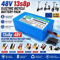 LIDIKALA 48V 200Ah 13S8P Lithium-Akku-Pack mit integriertem 50A BMS, langer Lebensdauer, wasserdicht, für Citycoco-Roller, 2000W Elektromotor