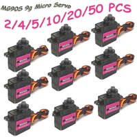 2-50Pcs MG90S 9g Micro Servo Metal Gear 180°/360° for RC Helicopter Plane RC Boat RC Car Trex 450 RC Robot Arm RC Upgraded Parts