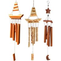Bamboo Bamboo Wind Chimes New Handmade Pendant Bell Wind Chime Retro Crafts Gift Wall Hanging Windchimes Indoor Outdoor