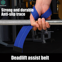 1Pair Gym Lifting Straps Weight Lifting Wrist Weight Belt Body Building Gloves For Women Men Fitness Crossfit Barbells Power