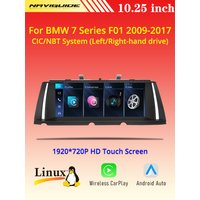 10.25" Car Radio For BMW 7 Series F01 2009-2017 CIC NBT System Linux System Car Multimedia Player Wireless CarPlay Android Auto