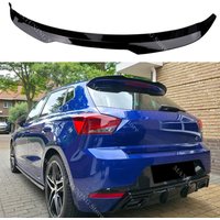 For Seat Ibiza FR / Standard MK5 5-Door Hatchback 2017-2024 Rear Roof Spoiler Wing Cap Tail Wing Splitter Trim Gloss ABS UV Coat