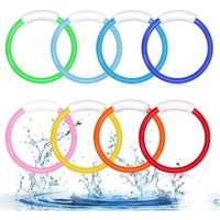 4pcs Funny Underwater Training Diving Ring Set Colorful Pool Rings Diving Pool Toys Plastic Swimming Pool Dive Toy Gift