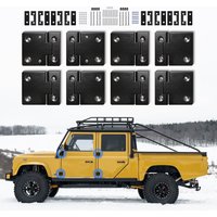 7075 Aluminum Billet Front Rear Row Doors Hinge with Stainless Steel Nut Bolt Kit For Land Rover Defender DA1070W LRC1072