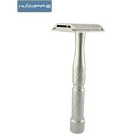 KAMPFE CNC Stainless Steel Manual Safety Razor Professional Double Edge Shaving Razor Traditional Men's Grooming Tool for man