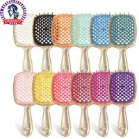 1 PCS Fluffy Air Cushion Scalp Massage Hair Brush Wide Teeth Hollow Combs Salon Women Styling Tool Hairdressing Supply