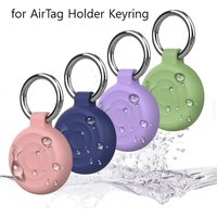AirTag Keyring with Waterproof Case,360° Shockproof All-Round Armour for Apple AirTag - Pendant for Keys, Suitcase, Bag