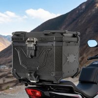 Motorcycle Luggage Box Aluminum Alloy Tail Box Top Case Lockable Waterproof And Shockproof For Riding D7YA